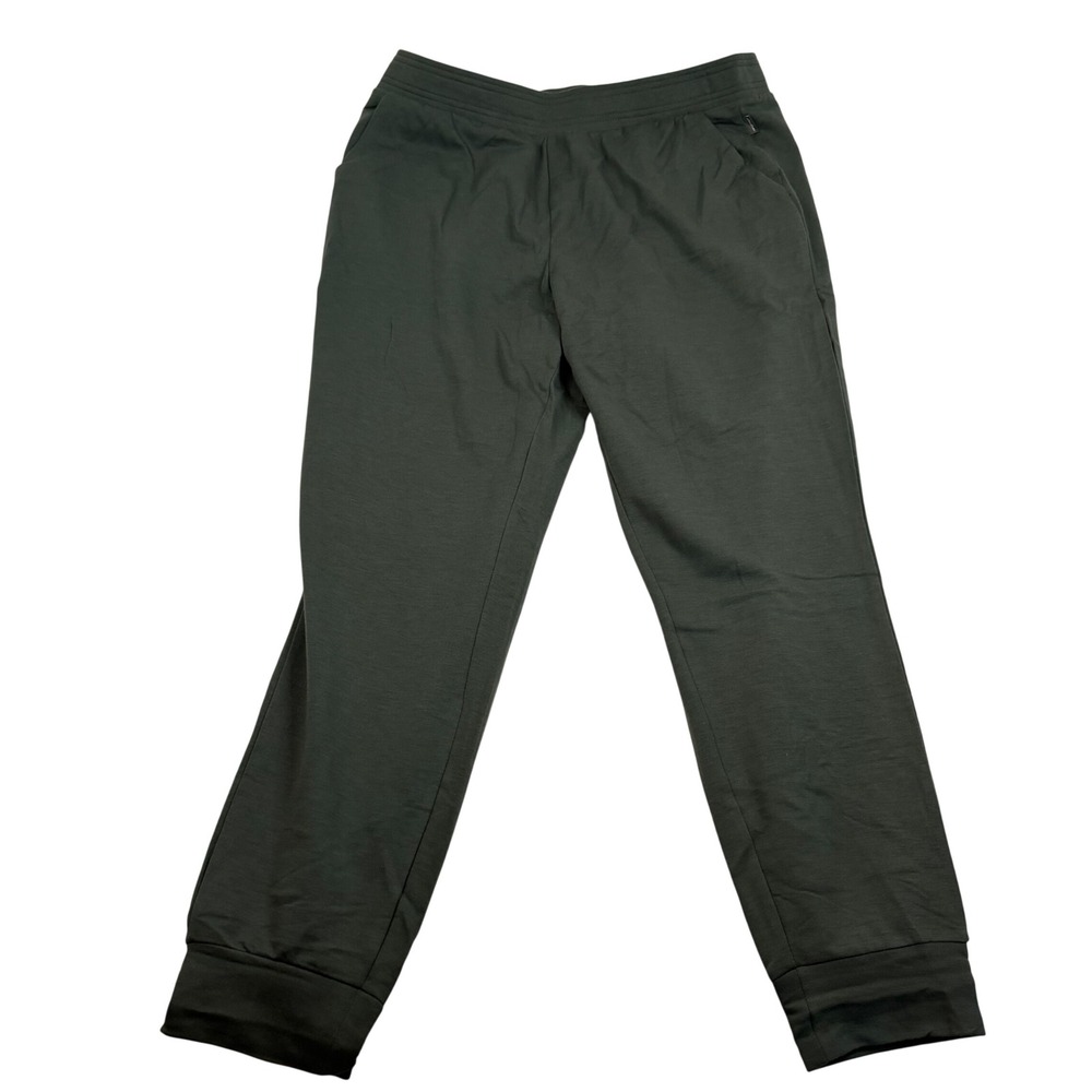 Eddie Bauer Lounge Womens Large Dark Green Jogger Pants Stretch Pocket RN157622